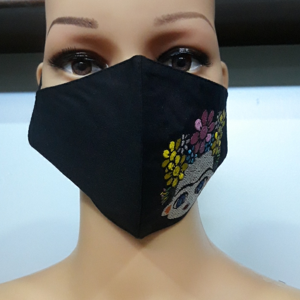 Mexican Embroidered Face Mask - Picture 4 of 4